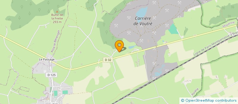 localisation de l'entreprise GAEC DE L'ORNIERE  EVRON