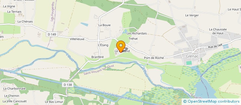 localisation de l'entreprise GAEC DE L'OUST  LA GACILLY