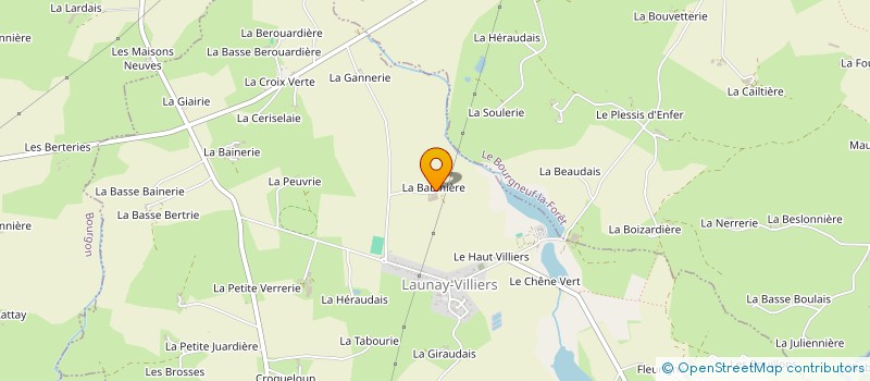 localisation de l'entreprise GAEC DE LA BABINIERE à LAUNAY-VILLIERS