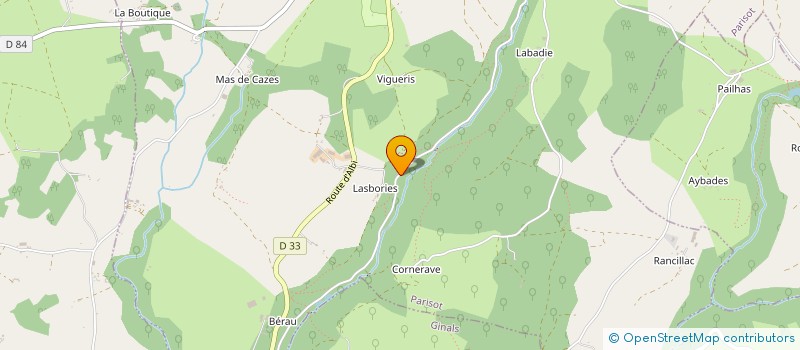 localisation de l'entreprise GAEC DE LA BAJOULIE à PARISOT