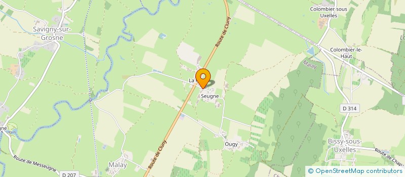 localisation de l'entreprise GAEC DE LA BALUZE  MALAY