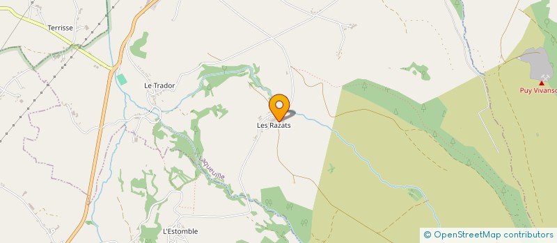 localisation de l'entreprise GAEC DE LA BANNE D ORDANCHE à LAQUEUILLE
