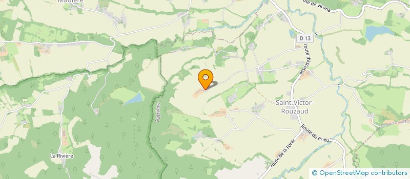 localisation de l'entreprise GAEC DE LA BANTE à SAINT-VICTOR-ROUZAUD