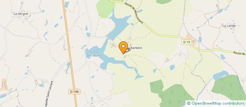 localisation de l'entreprise GAEC DE LA BARBERE  LA CHAPELLE-SAINT-LAURENT