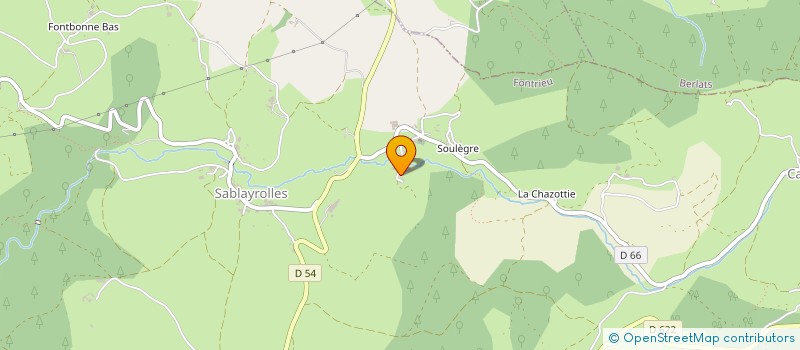 localisation de l'entreprise GAEC DE LA BARRAYRIE  FONTRIEU
