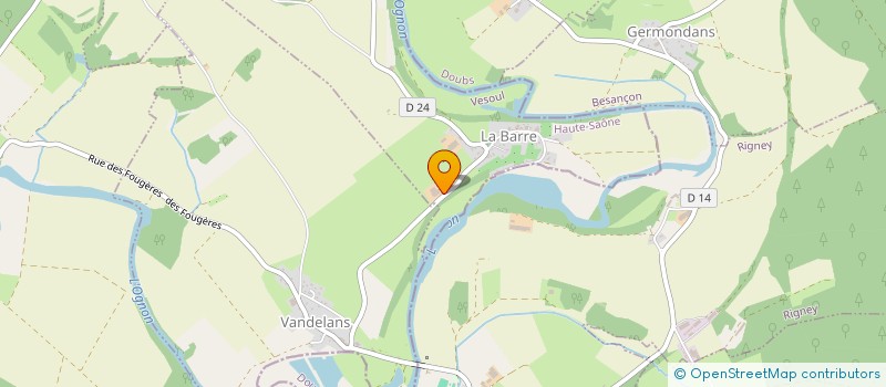 localisation de l'entreprise GAEC DE LA BARRE  LA BARRE