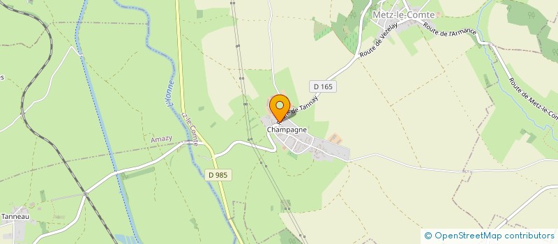 localisation de l'entreprise GAEC DE LA BARREE à METZ-LE-COMTE