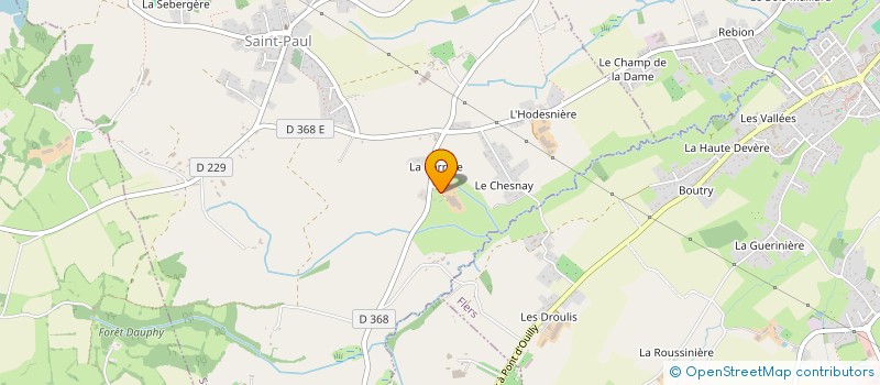 localisation de l'entreprise GAEC DE LA BARRERE à SAINT-PAUL