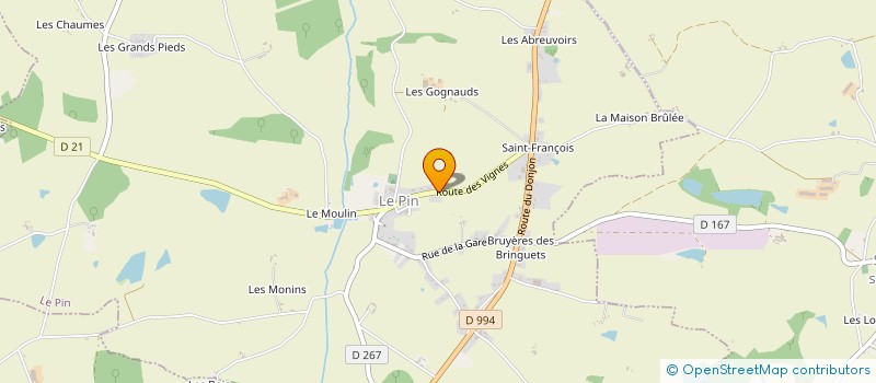 localisation de l'entreprise GAEC DE LA BARRIERE à LE PIN
