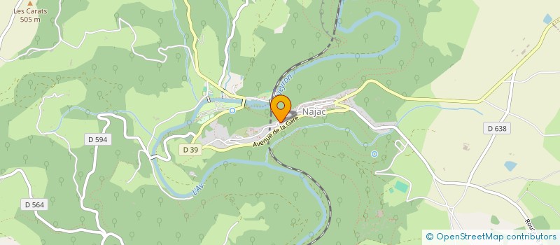 localisation de l'entreprise GAEC DE LA BARTHE  NAJAC