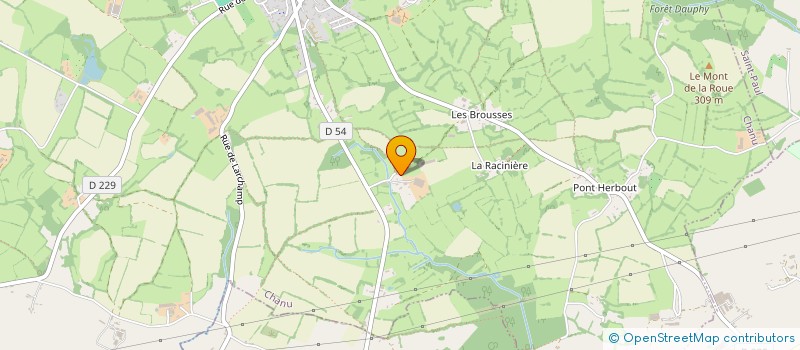 localisation de l'entreprise GAEC DE LA BASSE METAIRIE à CHANU