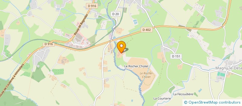 localisation de l'entreprise GAEC DE LA BASSE RETAUDIERE à MAGNY-LE-DESERT