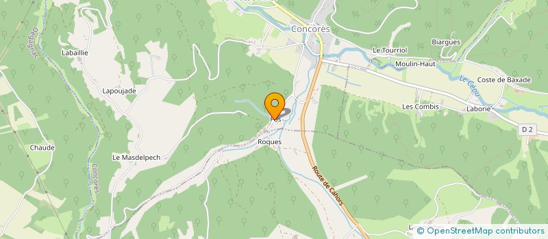 localisation de l'entreprise GAEC DE LA BASSE RIVIERE à CONCORES