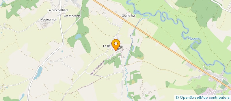 localisation de l'entreprise GAEC DE LA BATAILLERIE à FLERE-LA-RIVIERE