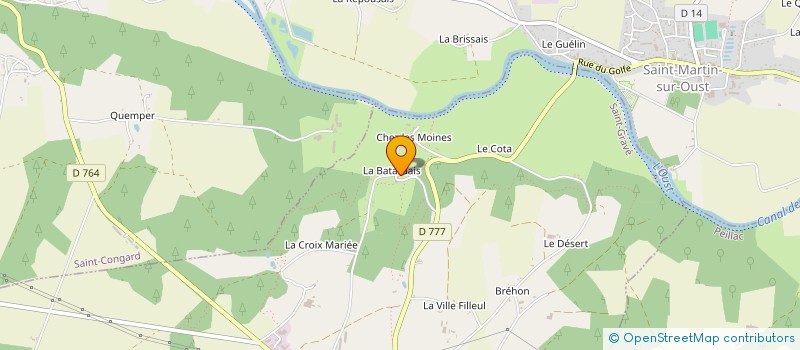 localisation de l'entreprise GAEC DE LA BATARDAIE à SAINT-GRAVE