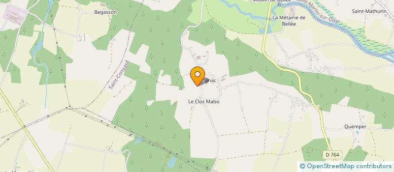 localisation de l'entreprise GAEC DE LA BAYONNERIE à SAINT-CONGARD