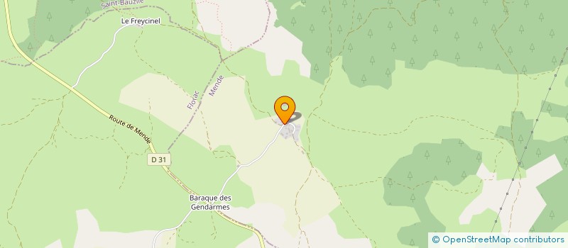 localisation de l'entreprise GAEC DE LA BAZALGETTE  SAINT-ETIENNE-DU-VALDONNEZ