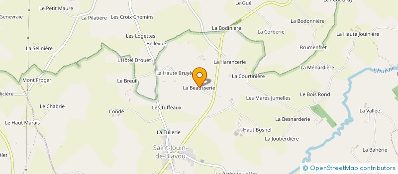 localisation de l'entreprise GAEC DE LA BEAUSSERIE à SAINT-JOUIN-DE-BLAVOU
