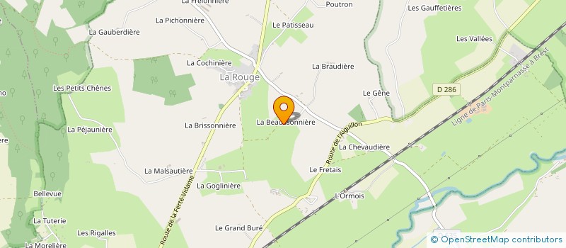 localisation de l'entreprise GAEC DE LA BEAUSSONNIERE à VAL-AU-PERCHE