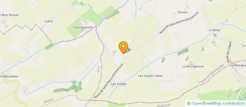 localisation de l'entreprise GAEC DE LA BECOTIERE à CONDE-EN-NORMANDIE