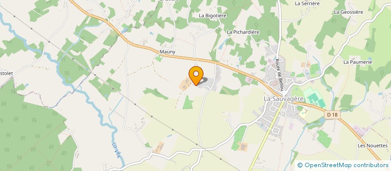 localisation de l'entreprise GAEC DE LA BERTINIERE à LES MONTS-D'ANDAINE