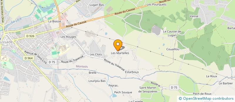 localisation de l'entreprise GAEC DE LA BIATRE  SAINT-VINCENT-D'AUTEJAC