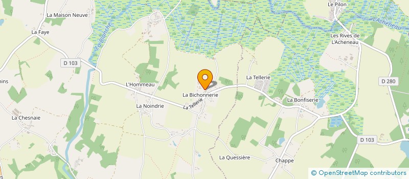 localisation de l'entreprise GAEC DE LA BICHONNERIE à ROUANS