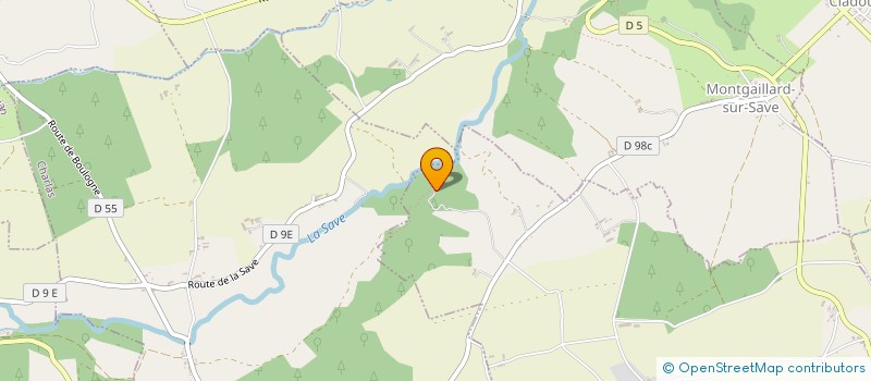 localisation de l'entreprise GAEC DE LA BINETTE  BLANQUEFORT-SUR-BRIOLANCE