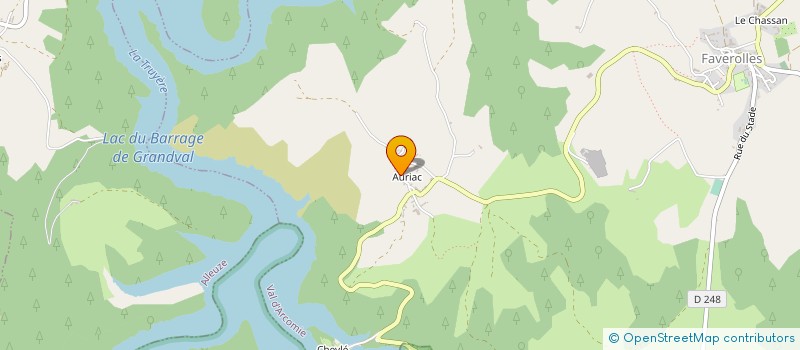 localisation de l'entreprise GAEC DE LA BISADE à VAL D'ARCOMIE