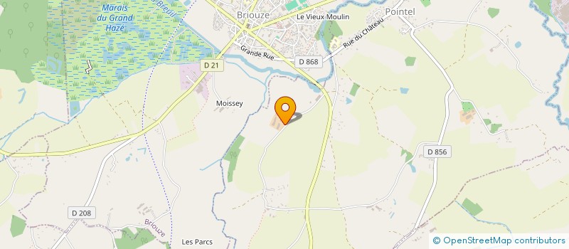 localisation de l'entreprise GAEC DE LA BLANCHARDIERE à POINTEL