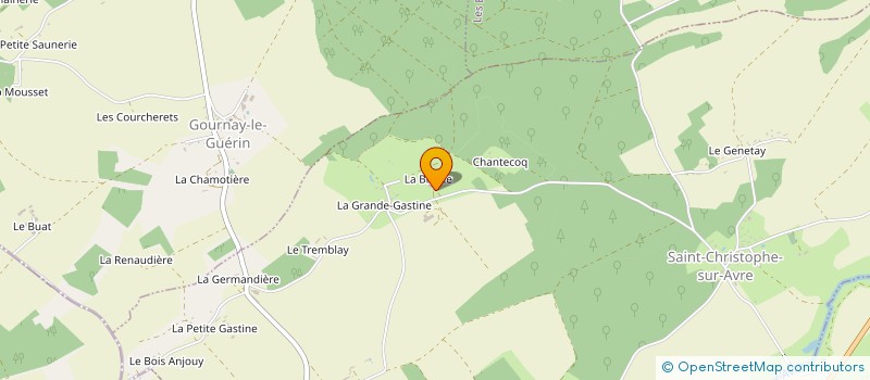 localisation de l'entreprise GAEC DE LA BLATERIE  SAINT-CHRISTOPHE-SUR-AVRE