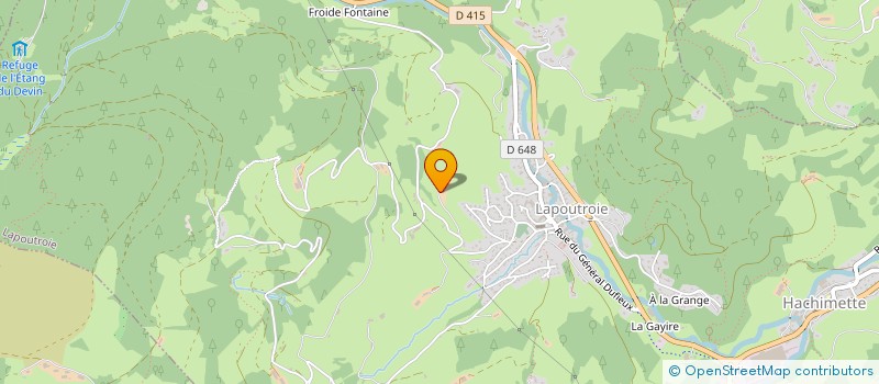 localisation de l'entreprise GAEC DE LA BOHLE à LAPOUTROIE