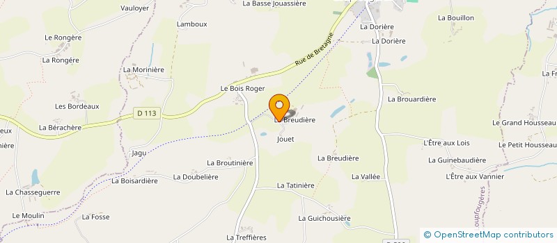 localisation de l'entreprise GAEC DE LA BOISNIERE  LOUPFOUGERES