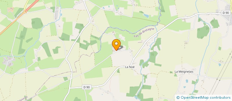 localisation de l'entreprise GAEC DE LA BOISTAIS  FAY-DE-BRETAGNE