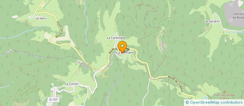 localisation de l'entreprise GAEC DE LA BONNAIRE  CHAMBOST ALLIERES