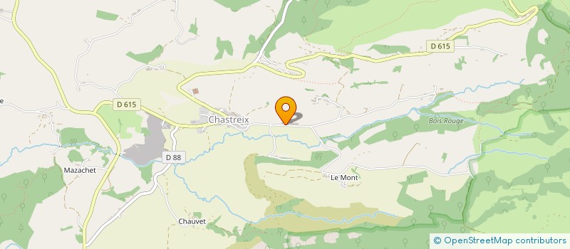 localisation de l'entreprise GAEC DE LA BONNE ETOILE à CHASTREIX