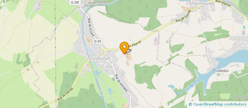 localisation de l'entreprise GAEC DE LA BONNE FRANQUETTE  GIRANCOURT