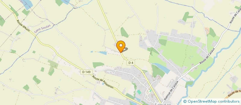 localisation de l'entreprise GAEC DE LA BORDENEUVE  SAMATAN