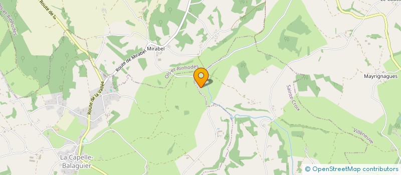 localisation de l'entreprise GAEC DE LA BORIE DU CLOS à LA CAPELLE-BALAGUIER