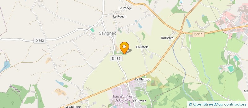 localisation de l'entreprise GAEC DE LA BORIE GRANDE  SAVIGNAC