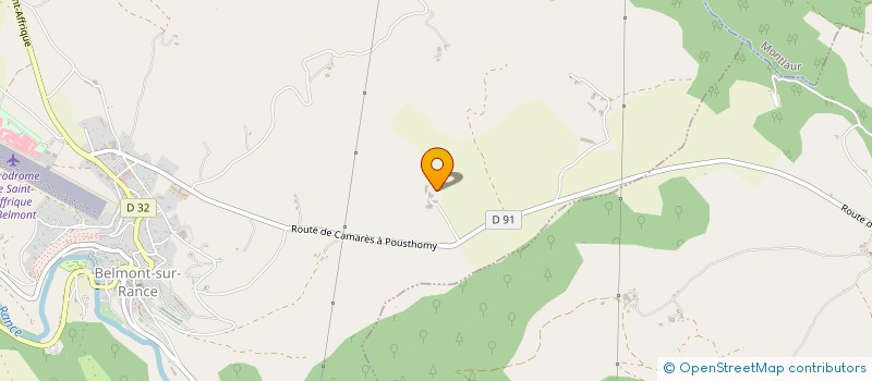 localisation de l'entreprise GAEC DE LA BORIE NEGRE à BELMONT-SUR-RANCE