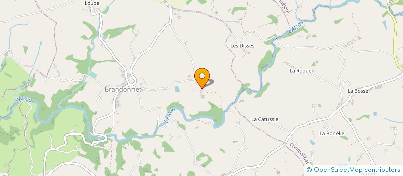 localisation de l'entreprise GAEC DE LA BORIETA  BRANDONNET