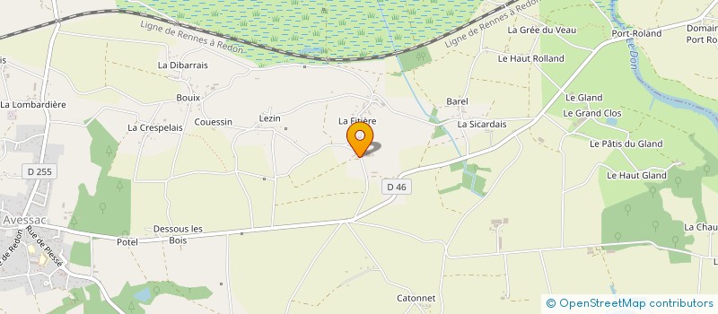 localisation de l'entreprise GAEC DE LA BOSSETTE  AVESSAC
