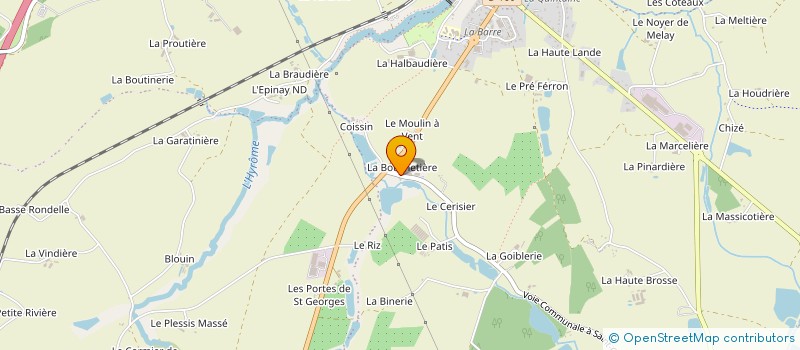 localisation de l'entreprise GAEC DE LA BOUCHETIERE  CHEMILLE-EN-ANJOU
