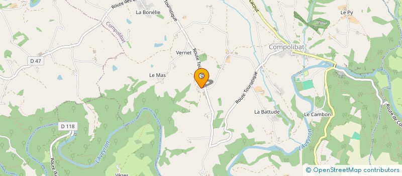 localisation de l'entreprise GAEC DE LA BOUDOMIE  COMPOLIBAT