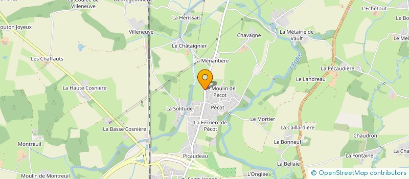 localisation de l'entreprise GAEC DE LA BOUINELIERE à LES TOUCHES
