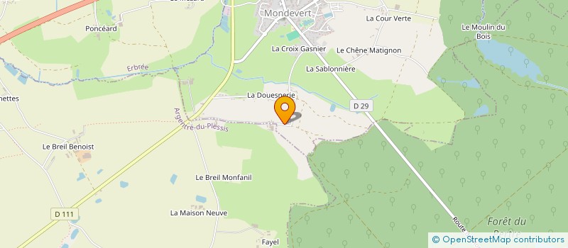 localisation de l'entreprise GAEC DE LA BOULAIS à ARGENTRE-DU-PLESSIS