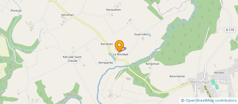 localisation de l'entreprise GAEC DE LA BOULAYE à PLUMELIAU-BIEUZY