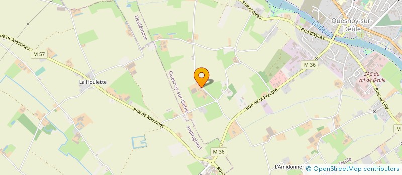 localisation de l'entreprise GAEC DE LA BOURLOIRE à QUESNOY-SUR-DEULE