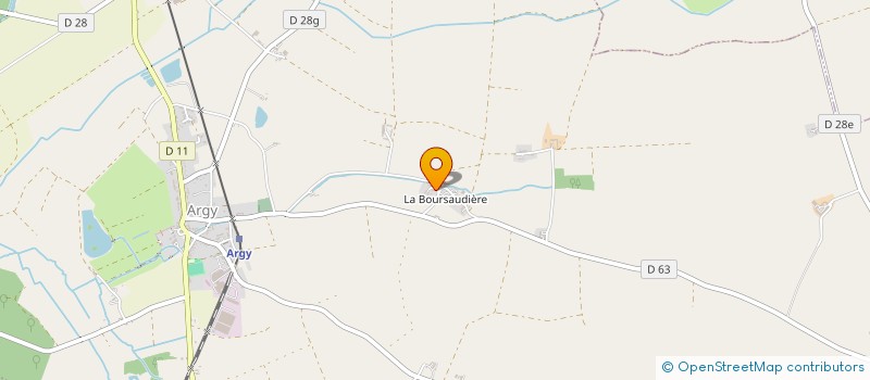 localisation de l'entreprise GAEC DE LA BOURSAUDIERE à ARGY